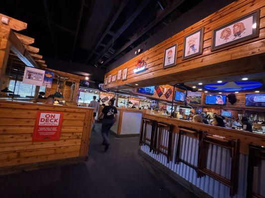 The huge dining area.