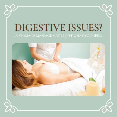 Lymphatic massage is wonderful to assist digestion and bloating. Have you tried it?