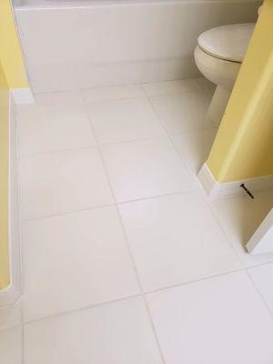 White bathroom tile