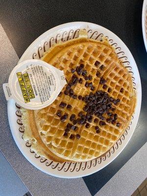 Chocolate chip Waffle