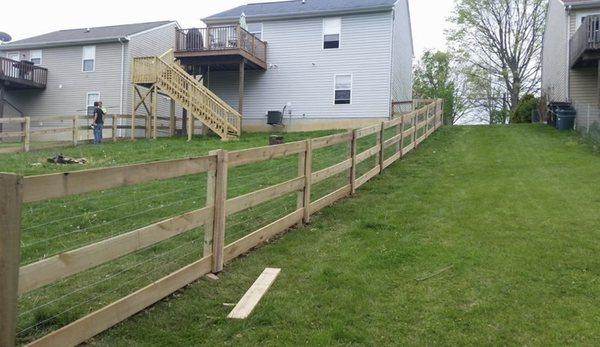 Fencing and deck deck addition