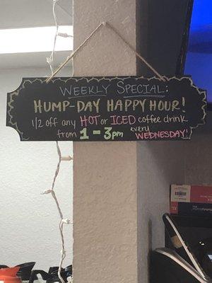 Hump day happy hour