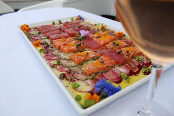 Salmon Tuna Crudo Plate