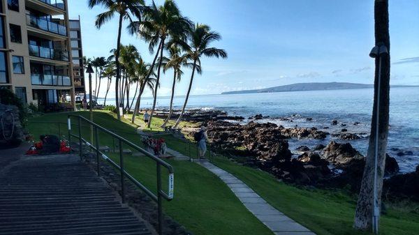 Kihei Surfside area at end  of Eddie Pu trail