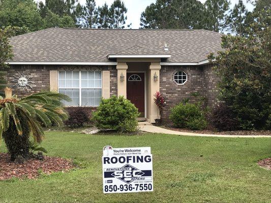 New roof installation by SEC Roofing