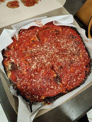 Deep dish chicago style pizza