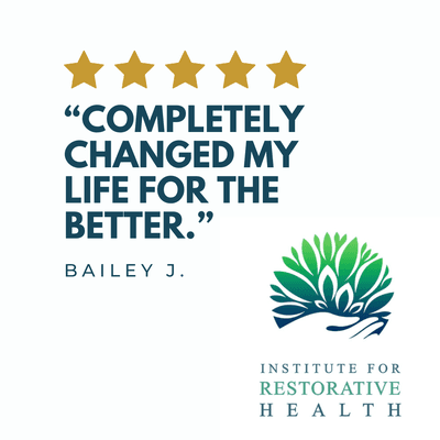 Patient testimonial from a google review of Institute for Restorative Health