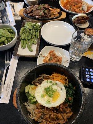 K1. Bibim Bap A1. Edamame Lightly Salted K3. Galbi