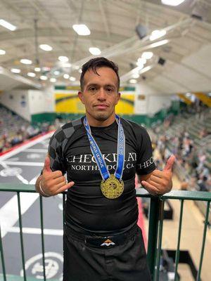 Alex taking first at Jiu Jitsu World League - San Diego