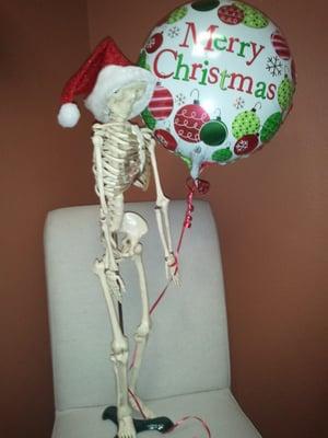 Mr. Bones is Getting ready for the holidays