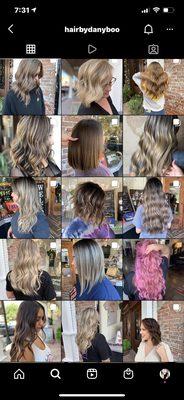 Hair color and haircuts