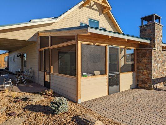 Screen porch with better view