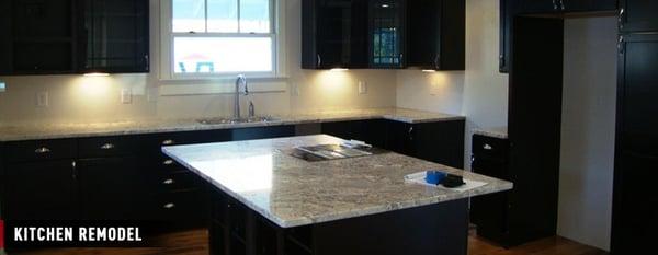 A kitchen remodel