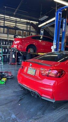 Two red sports cars = double trouble!