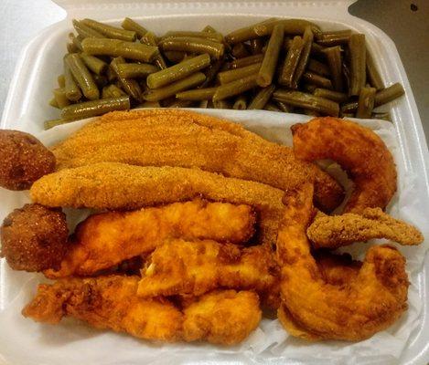 Fish & shrimp & chicken