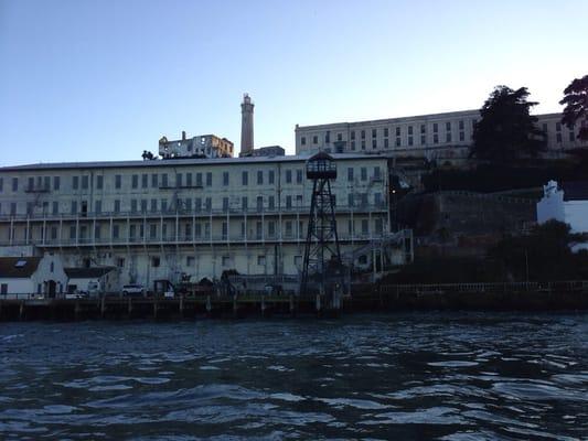 Going around Alcatraz. This is the other side of it.