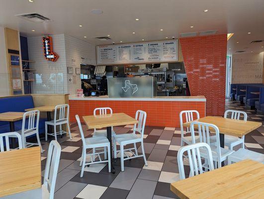 Dining area and counter