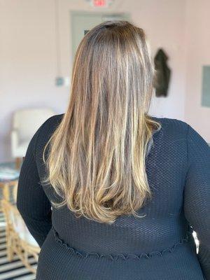 Balayage + Highlight + Cut