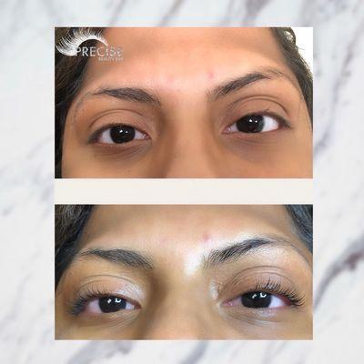 Lash Lift before and after