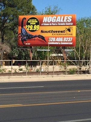 Our Scorpion Billboard in Nogales - AWESOME