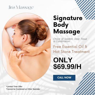 Jin's Massage
 101 Jackson Ave, Glenside, PA 19038
 Call us at 215-280-7110