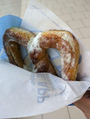 Classic sour cream and onion pretzel