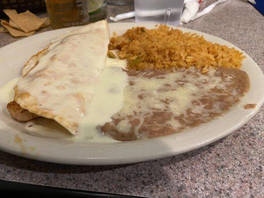 Shrimp quesadilla