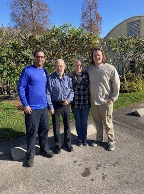 Pictured: A+ Lawn and Pest Control Dan, David Sr., President Kathleen Govan and her son Mark Jr.