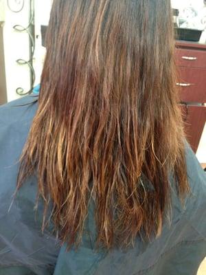 Client A before color correction