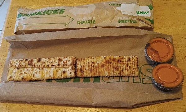 $3 for 12 inches of a wrap to dip or eat as is.  Good deal.