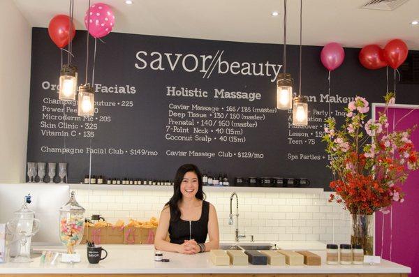 Savor Beauty + Spa founder Angela!