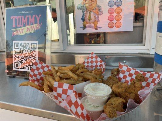 Ranch on Fire and Garlic Fries