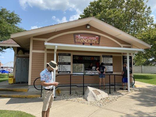 Front of the establishment where you place your order.