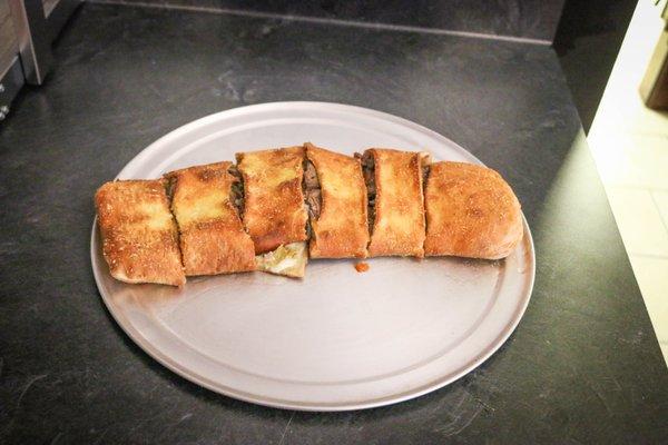 Italian Beef Stromboli at Fat Chris's.