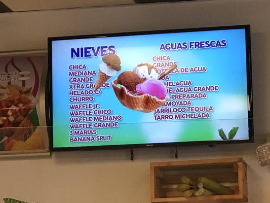 One of TV with Menu