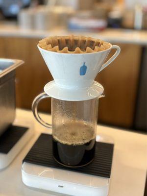 Pour over style coffee