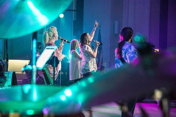 This is a shot of our worship team