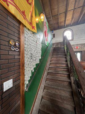 Love their staircase. So many cool spots in Ash's Irish Pub.