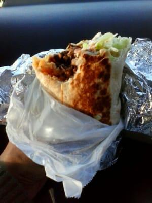 Steak burrito