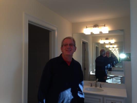 Mirrors installed in home in Westwood.