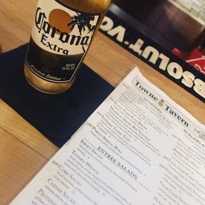 Beer and menu