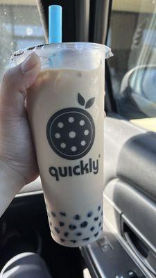 Guava Milk Tea with boba