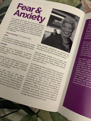 Article on Anxiety for AfroSwag Media and magazine.