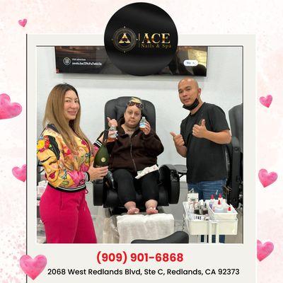 Thank you for always supporting and trusting us 3
Pamper yourself with our luxurious spa pedicure, signature manicure, or mani-pedi combo