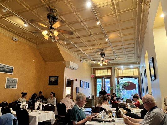 Interior dining room.