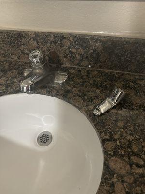 Broken sink