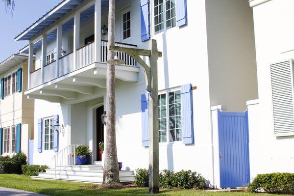 Beautiful custom stylish and functional shutters and gate!