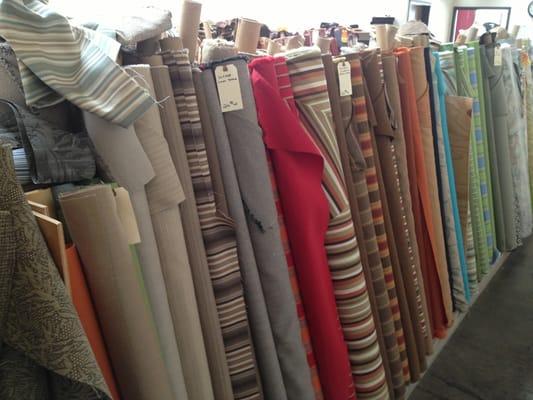 Pretty wide assortment of fabrics.