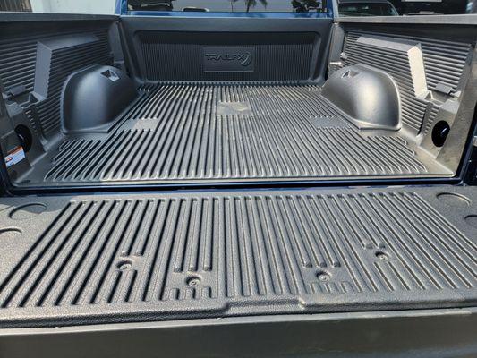 drop in bedliner for working it's better than spray in can really take a beating and protect your bed.