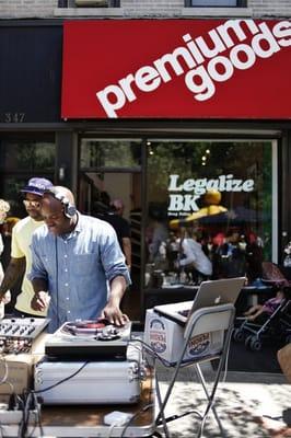 Outside of Premium Goods at the 5th Ave Fair, May 2010